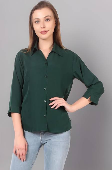 GILRS GREEN SHIRT